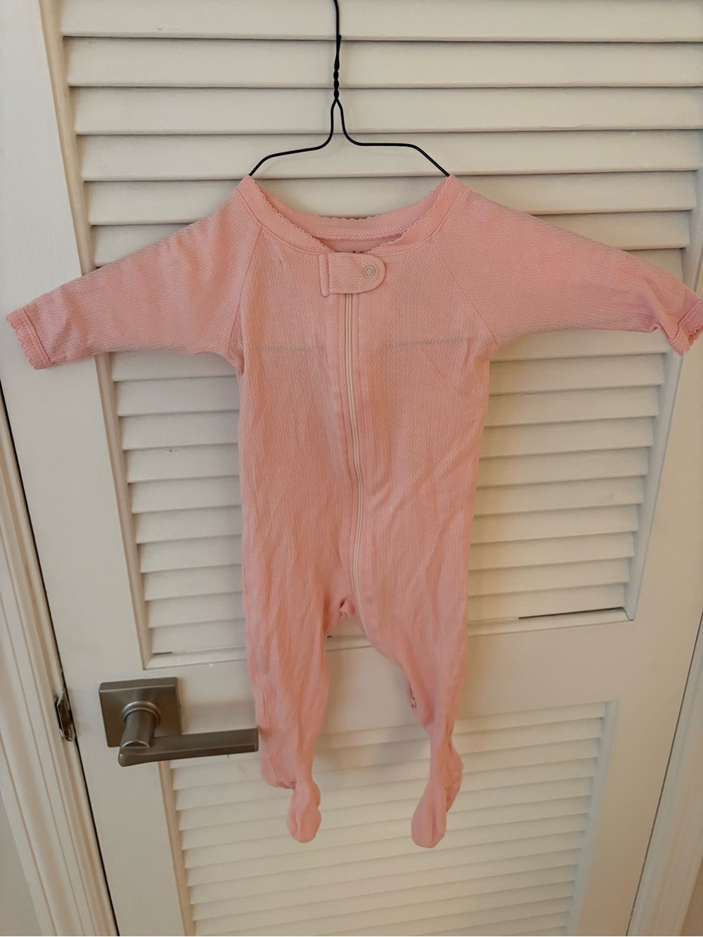 LAKE pajamas Pink Baby Footed Zipper One-Piece